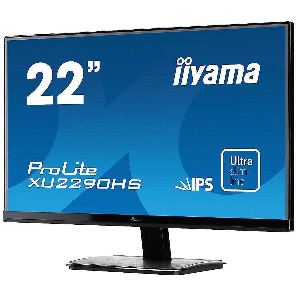 iiyama ProLite XU2290HS-B1 54,7m / 21,5" 16:9 FullHD VGA/DVI/HDMI 5ms IPS LED LS