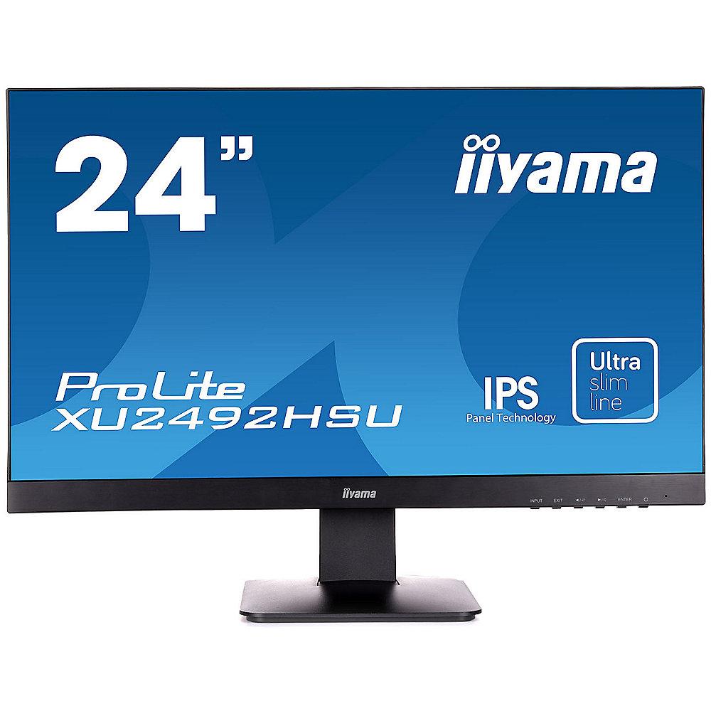 iiyama ProLite XU2492HSU-B1 60,5cm (23,8") 16:9 FHD DP/VGA/HDMI/MHL/USB 5ms LS