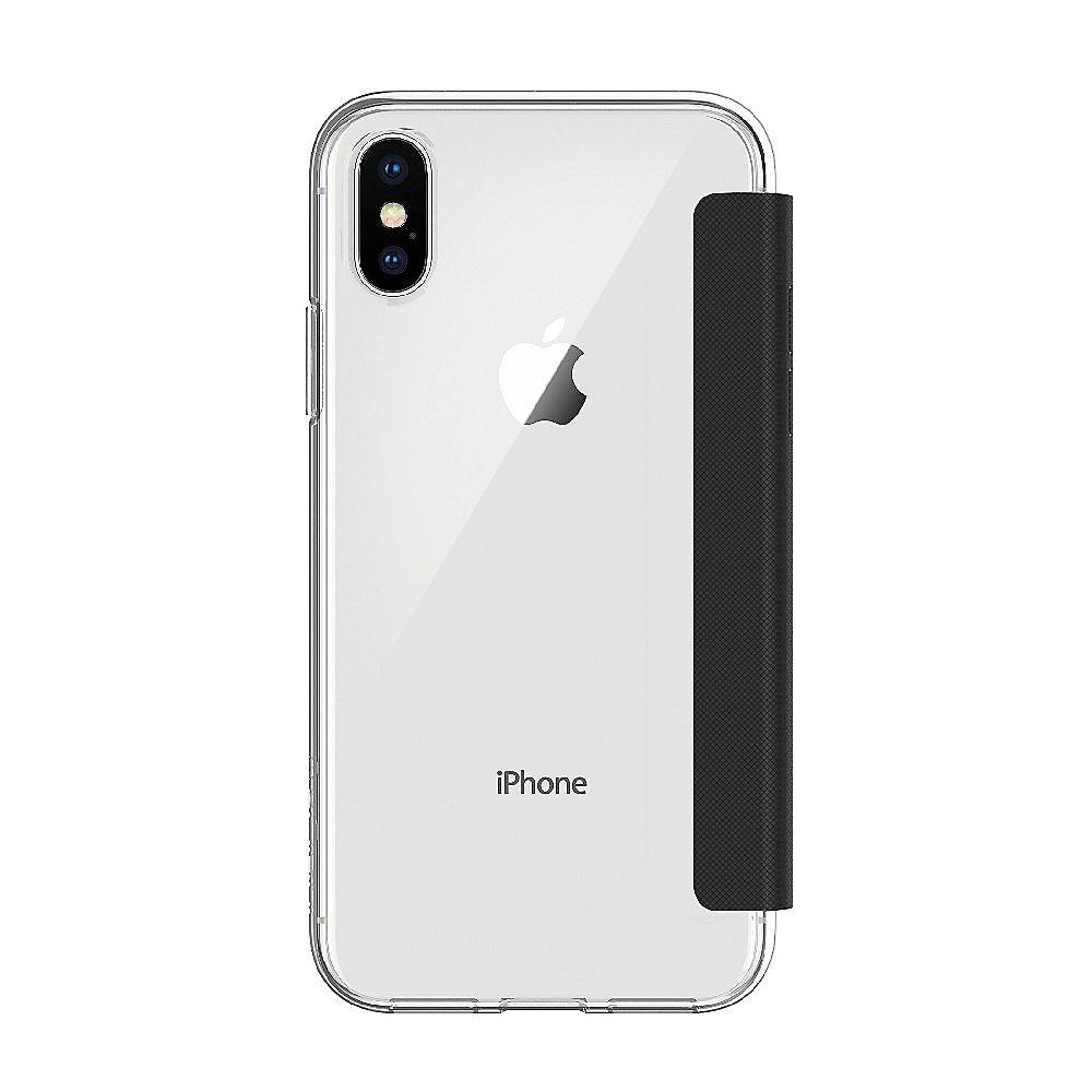 Incipio NGP Folio Case für Apple iPhone X, transparent/schwarz