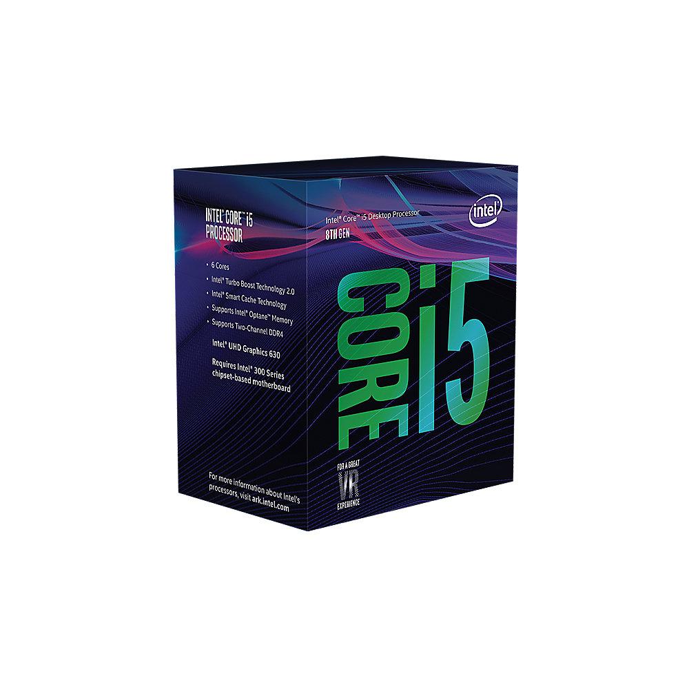 Intel Core i5-8600K 6x3,6 (Boost 4,3)GHz 9MB-L3 Cache  Sockel 1151 (Coffee Lake
