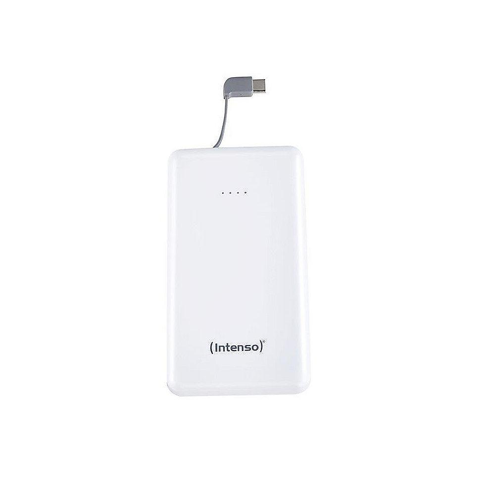 Intenso S10000-C mobiles Ladegerät Powerbank Slim 10.000 mAh USB Type C weiß