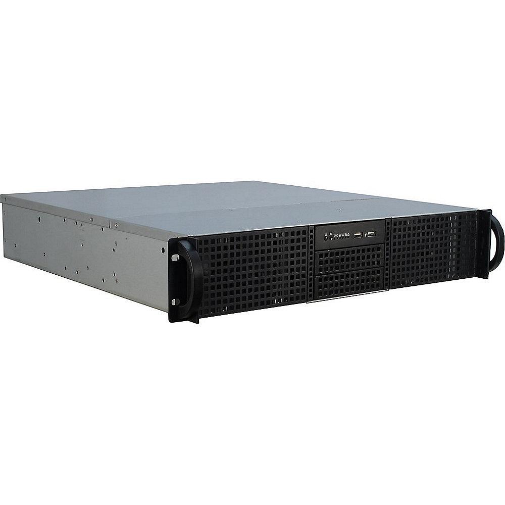 Inter-Tech IPC 2U-20248 Server 19" Rack Gehäuse 2HE schwarz (ohne Netzteil)