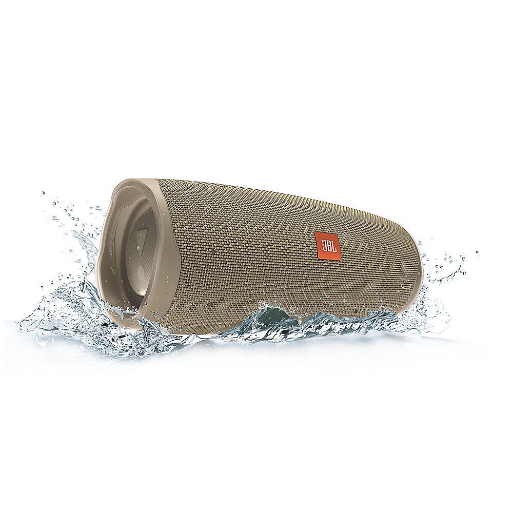 JBL Charge 4 Tragbarer Bluetooth-Lautsprecher sandfarben