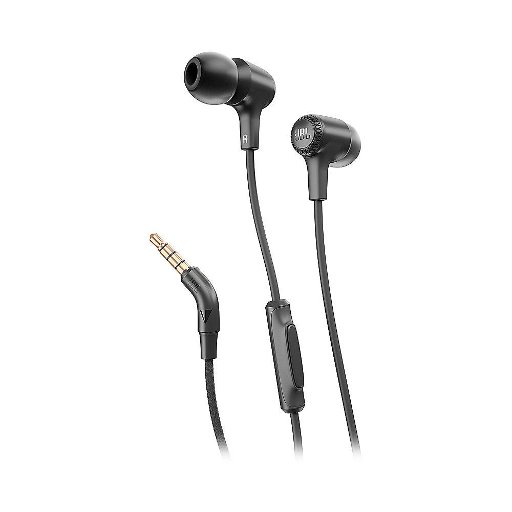 JBL E15 Schwarz - In Ear- Kopfhörer mit Mikrofon Kabelfernbedienung