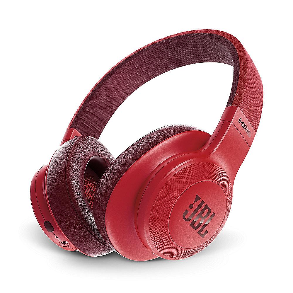 JBL E55BT Rot - Over-Ear - Bluetooth Kopfhörer mit Mikrofon