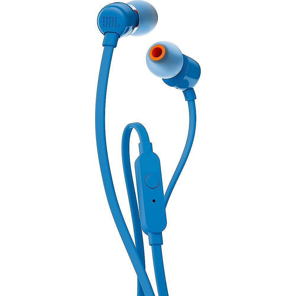 JBL T110 Blau - In Ear-Kopfhörer mit Mikrofon