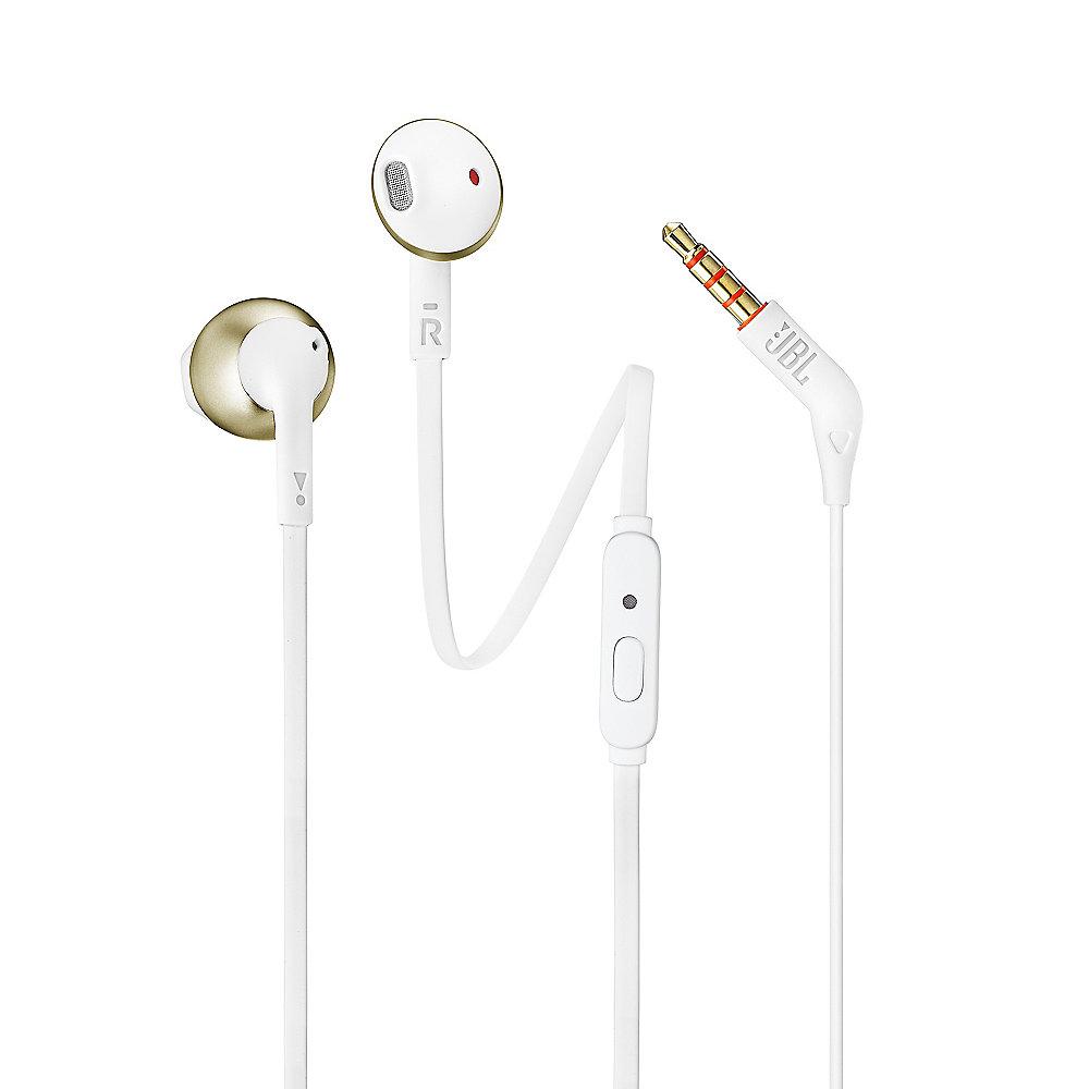 JBL T205 Gold - In Ear-Kopfhörer mit Mikrofon