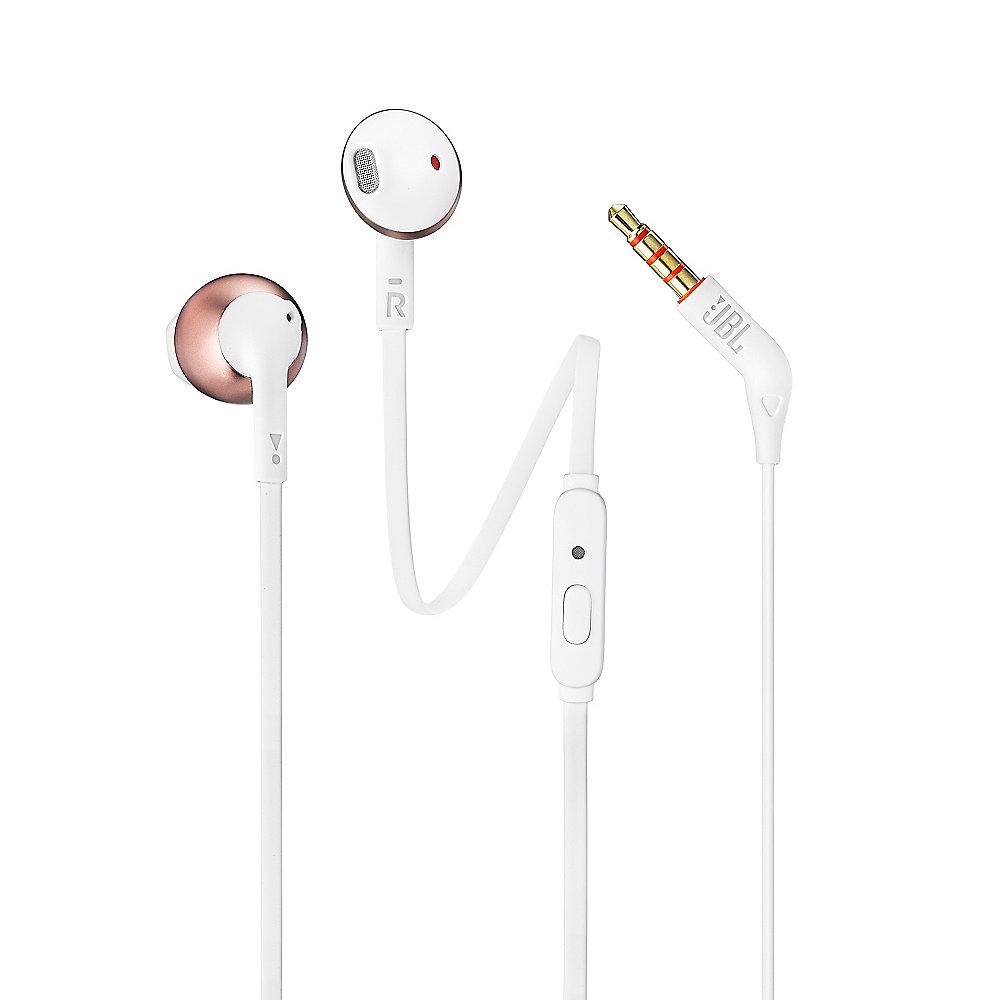 JBL T205 Rosegold - In Ear-Kopfhörer mit Mikrofon