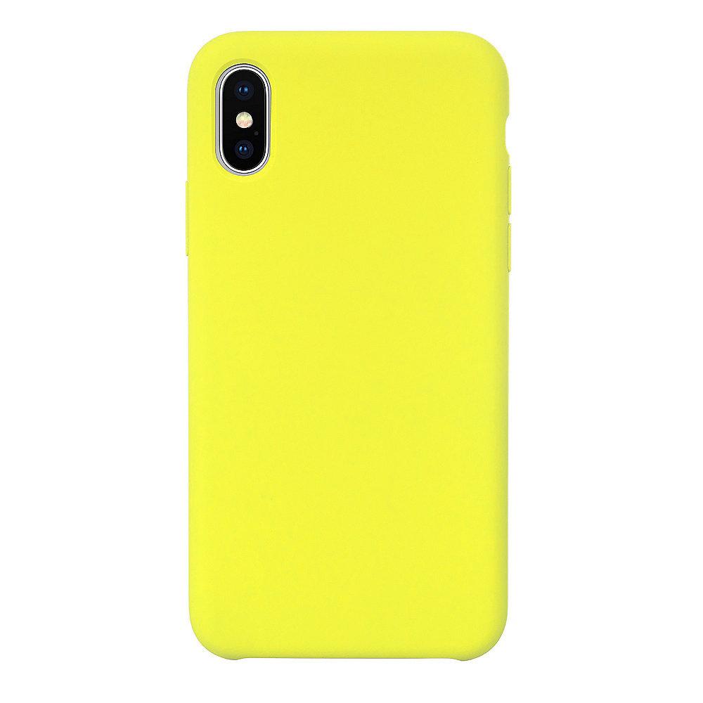 JT Berlin Liquid SilikonCase Steglitz für Apple iPhone Xs/X gelb