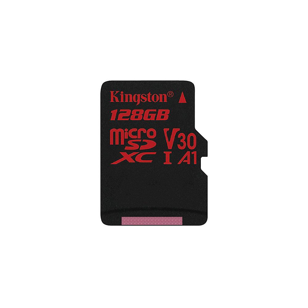 Kingston Canvas React 128 GB microSDXC Speicherkarte (80 MB/s, V30, A1, UHS-I)