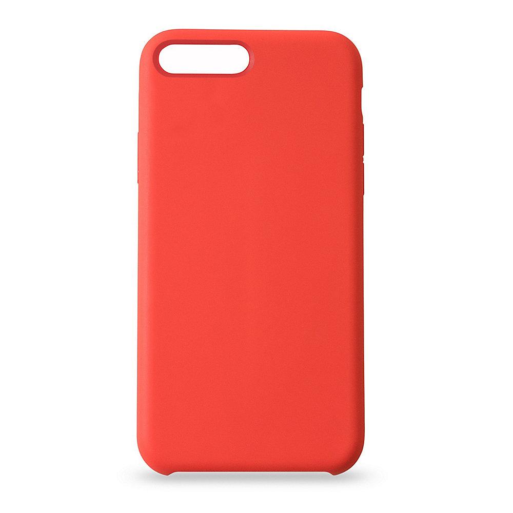 KMP Silikon Case Velvety Premium für iPhone 8 Plus, rot