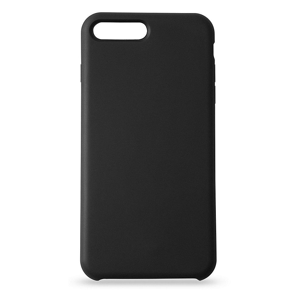 KMP Silikon Case Velvety Premium für iPhone 8 Plus, schwarz