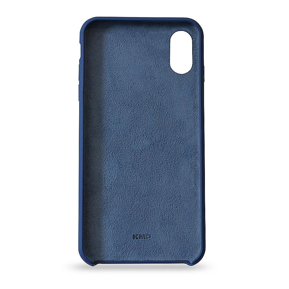 KMP Silikon Case Velvety Premium für iPhone X, blau