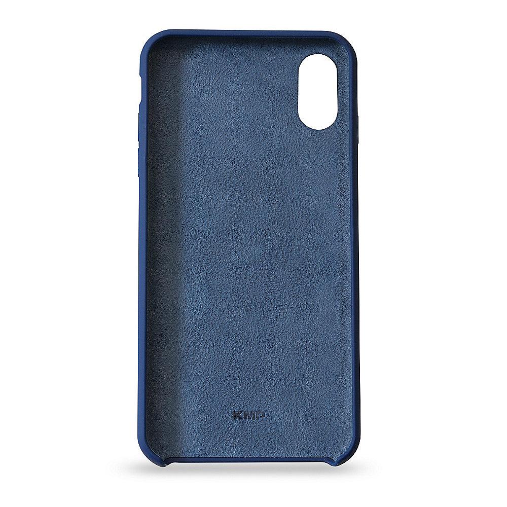 KMP Silikon Case Velvety Premium für iPhone X, blau, KMP, Silikon, Case, Velvety, Premium, iPhone, X, blau