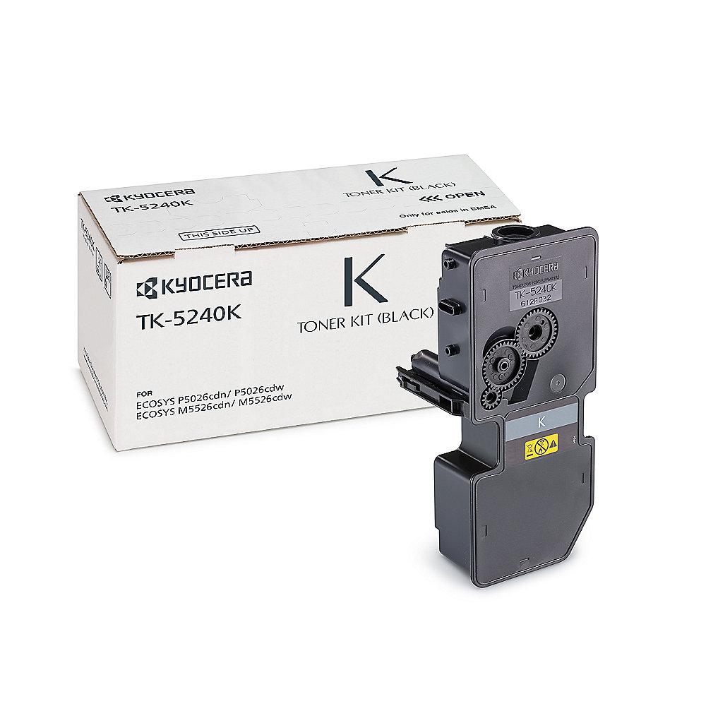 Kyocera Original Toner TK-5240K / 1T02R70NL0 Schwarz für ca. 4.000 Seiten