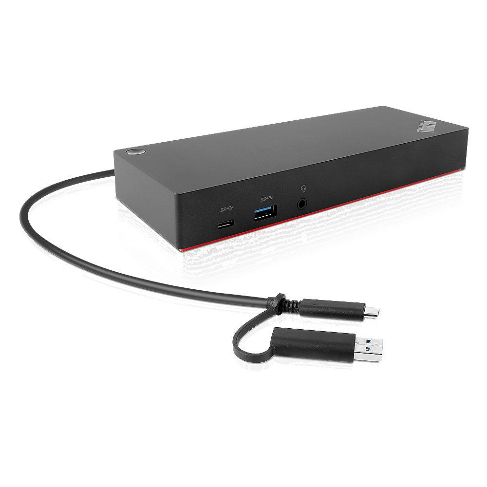 Lenovo ThinkPad Hybrid USB-C Dock mit USB A für E480, E580, etc. (40AF0135EU)