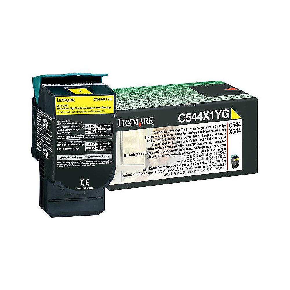 Lexmark 0C544X1YG Toner gelb