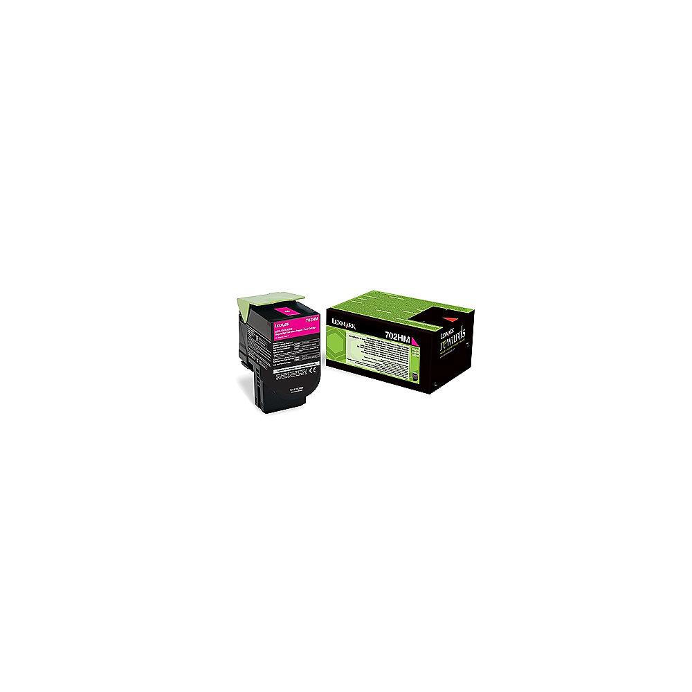 Lexmark 702HM Rückgabe-Toner Magenta für ca. 3.000 Seiten