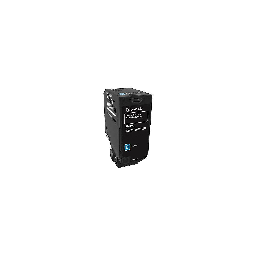 Lexmark 74C2HC0 Rückgabe-Toner Cyan für ca. 12.000 Seiten