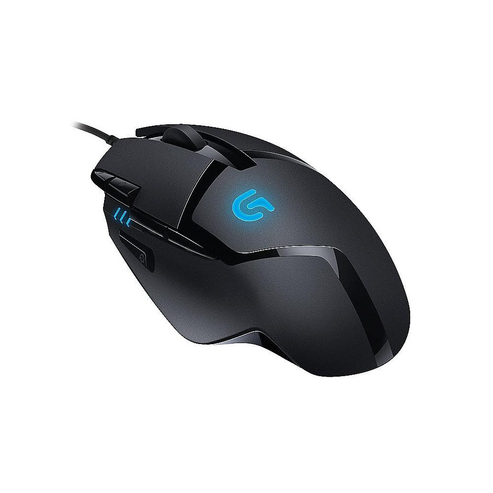 Logitech G402 Hyperion Fury FPS Gaming Maus Anthrazit 910-004067