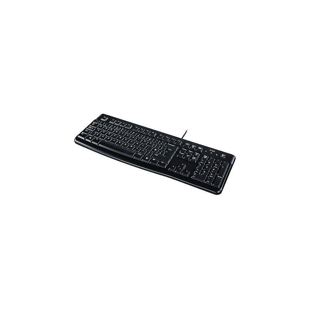 Logitech K120 Kabelgebundene Tastatur USB Schwarz belgisches Tastaturlayout