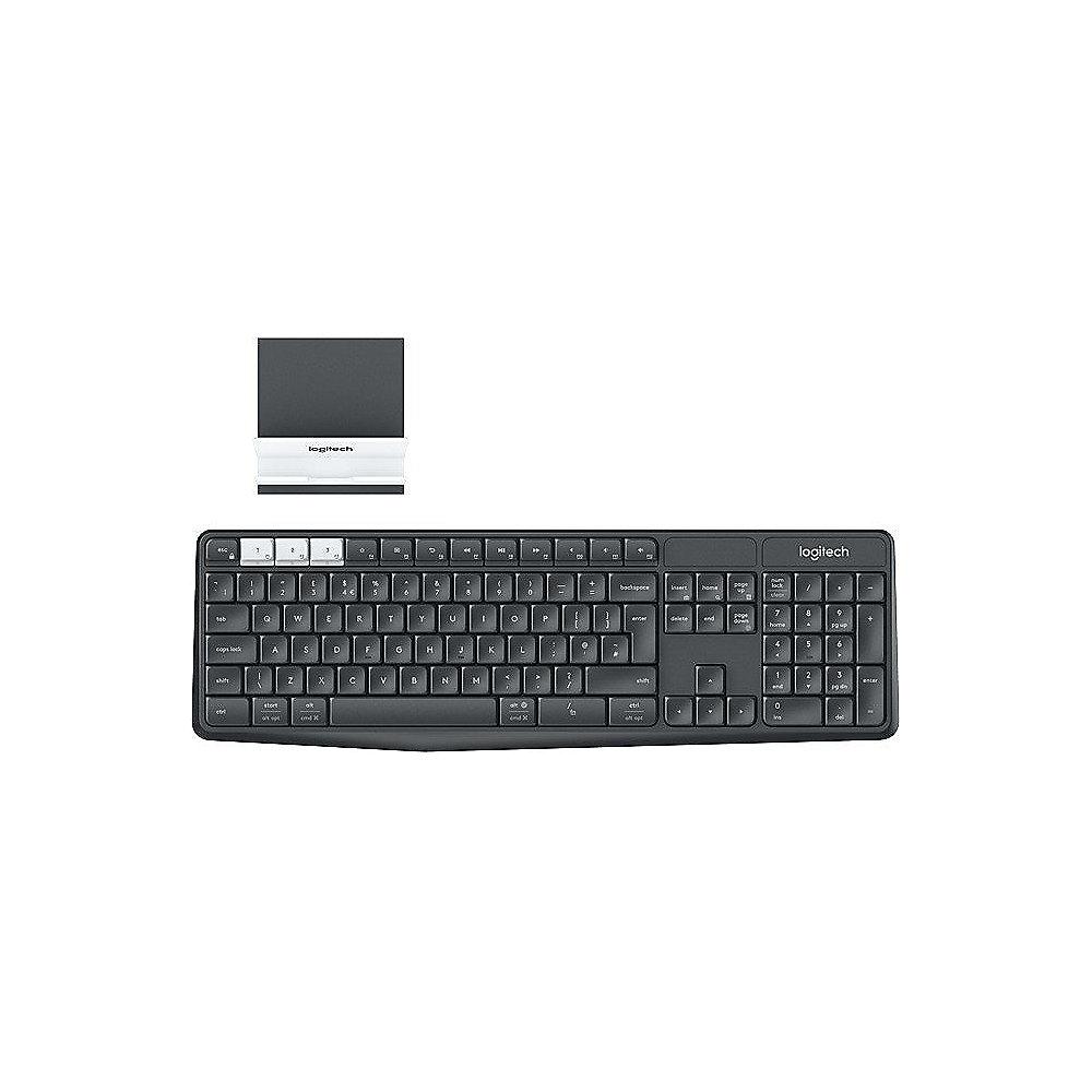 Logitech K375s Kabellose Tastatur USB Schwarz 920-008168