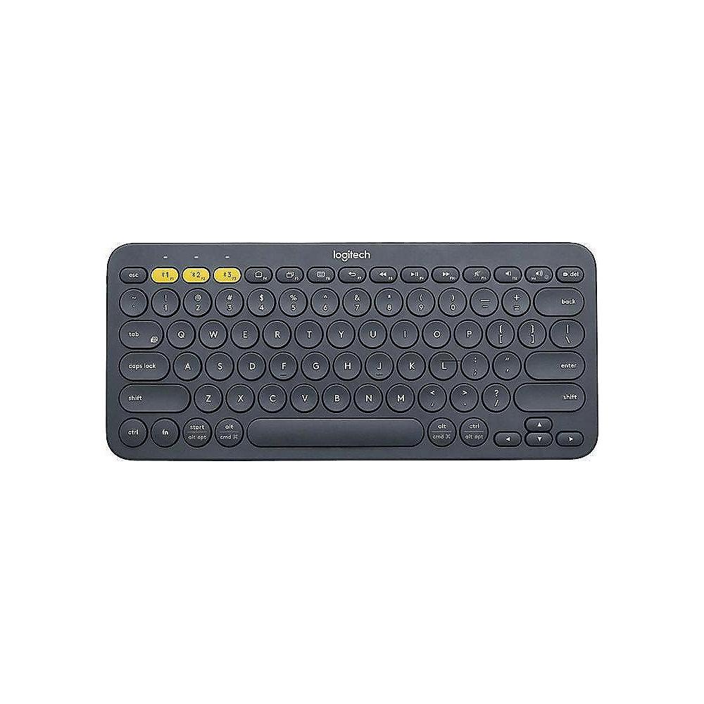 Logitech K380 Kabellose Bluetooth Tastatur für 3 Geräte Schwarz 920-007566
