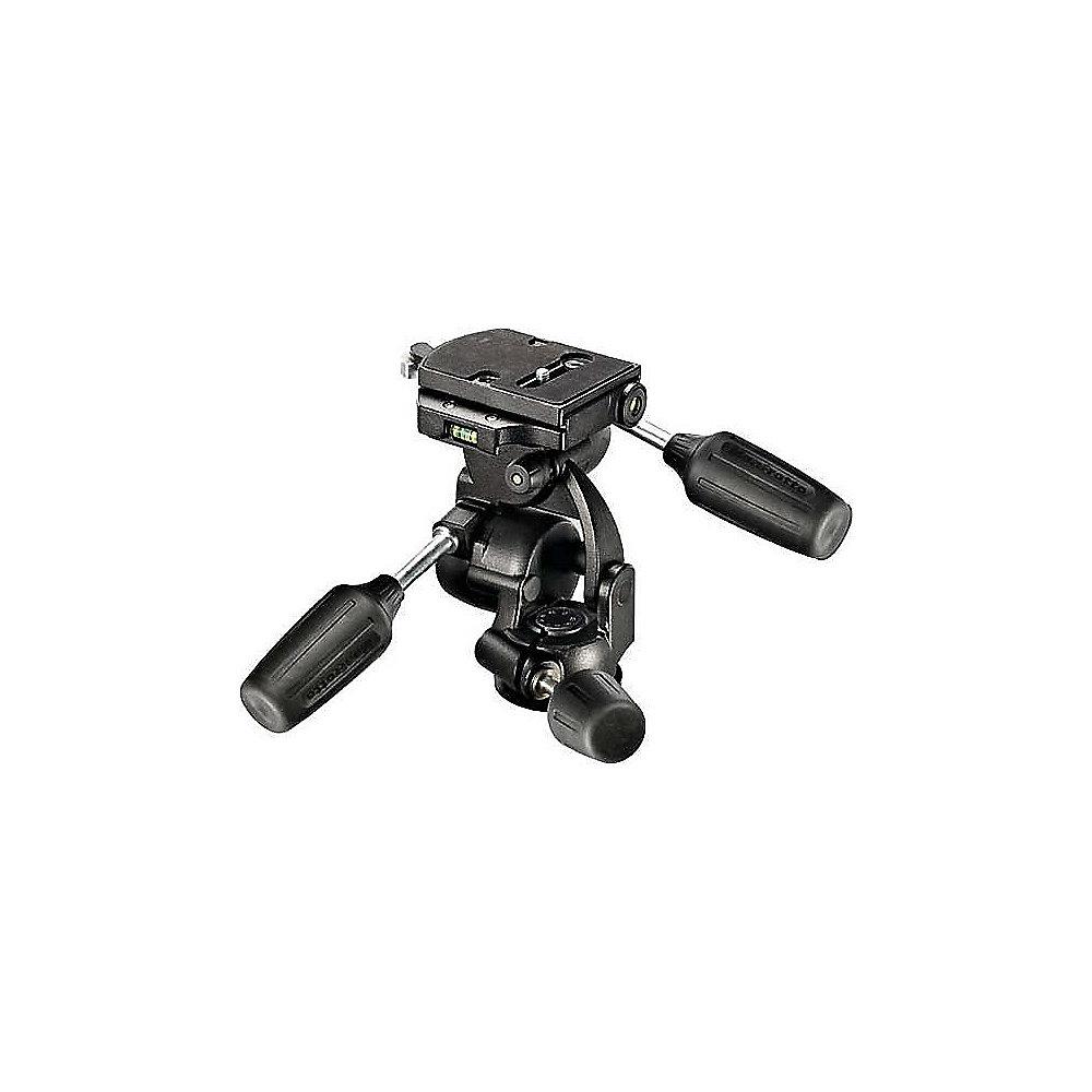 Manfrotto Standard 3-Wege Kopf mit Schnellwechselplatte 808RC4, Manfrotto, Standard, 3-Wege, Kopf, Schnellwechselplatte, 808RC4