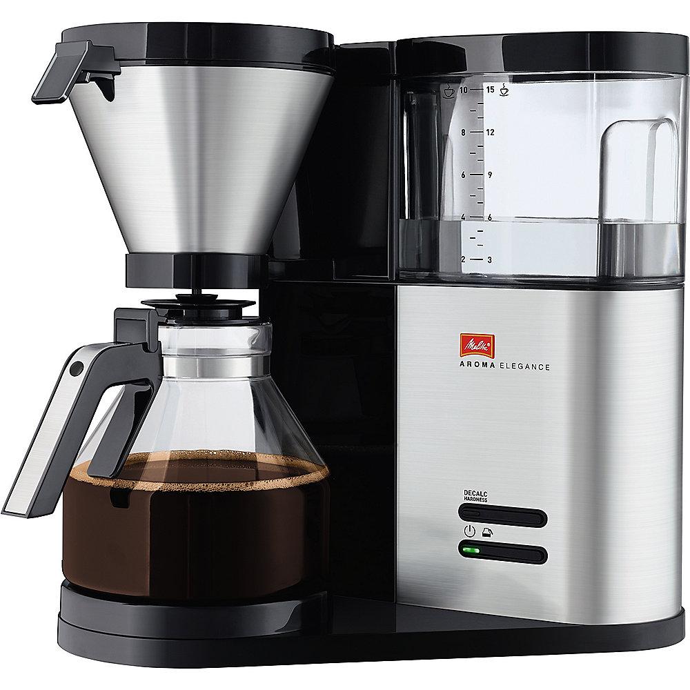 Melitta Aroma Elegance 1012-01 Kaffeemaschine Schwarz/Edelstahl