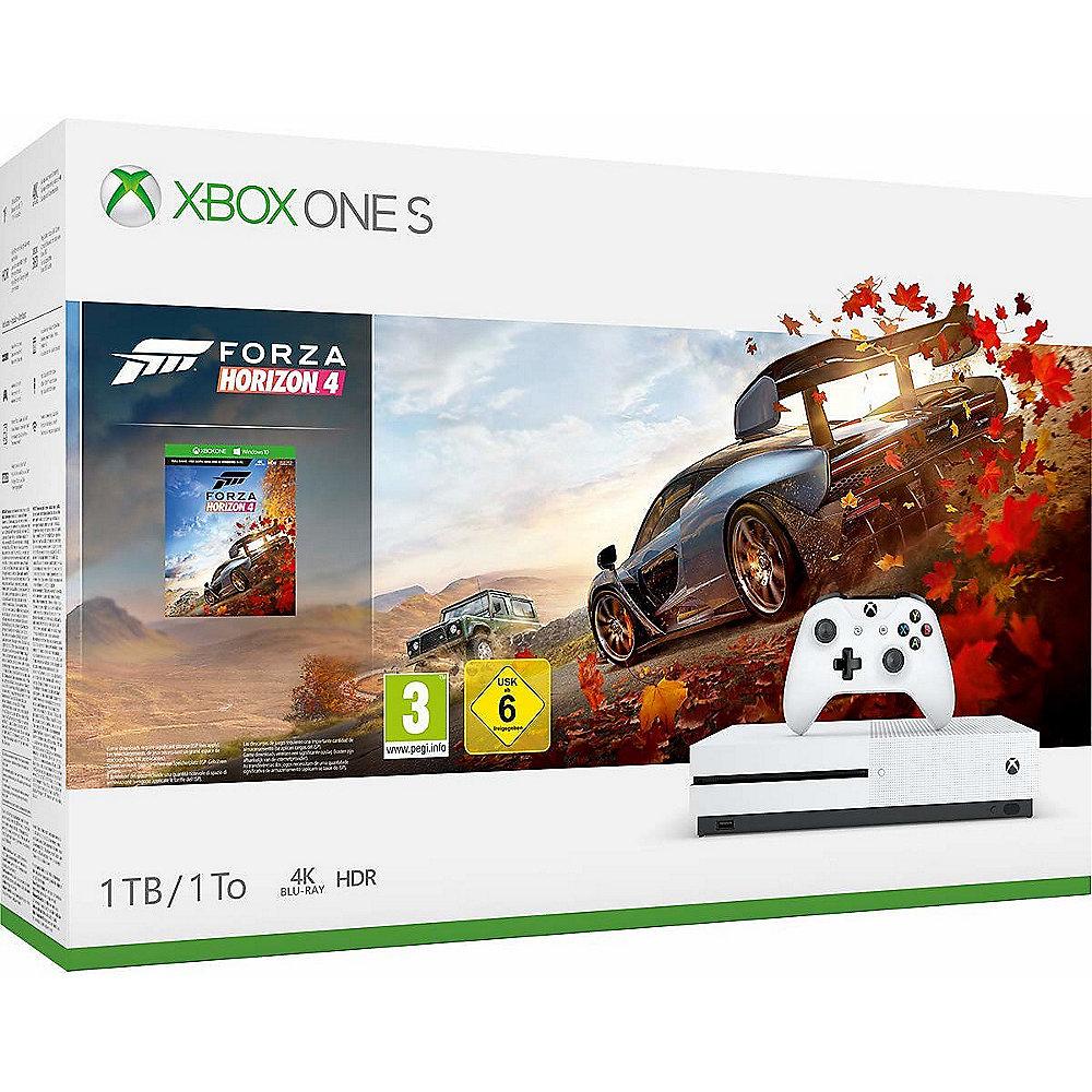 Microsoft Xbox One S Konsole 1TB Forza Horizon 4 Bundle