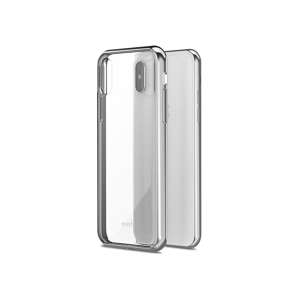 Moshi Vitros Schutzhülle für iPhone X Jet Silver 99MO103201