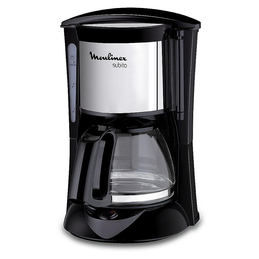 Moulinex FG1508 Glas-Kaffeemaschine Subito Mini Schwarz