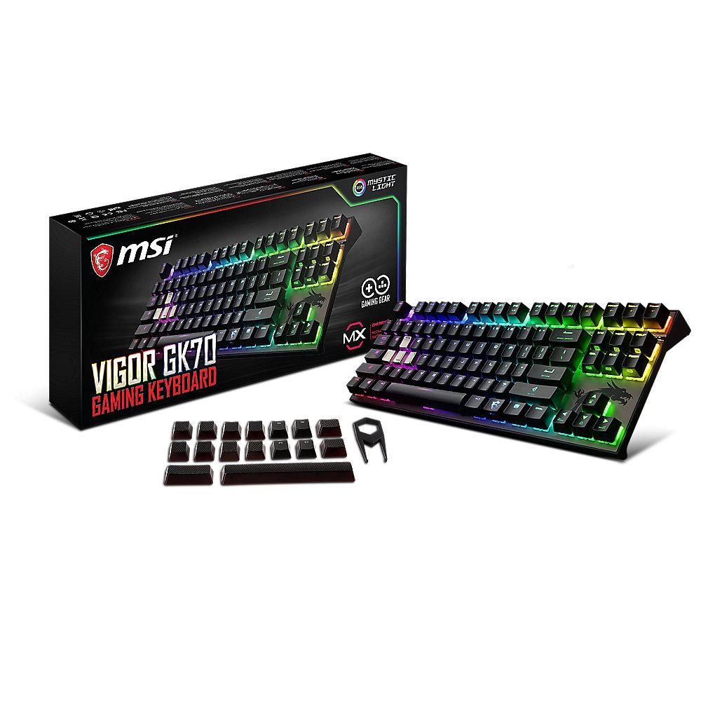 MSI Gaming Tastatur Vigor GK70 CR DE RGB LED Beleuchtung, MSI, Gaming, Tastatur, Vigor, GK70, CR, DE, RGB, LED, Beleuchtung