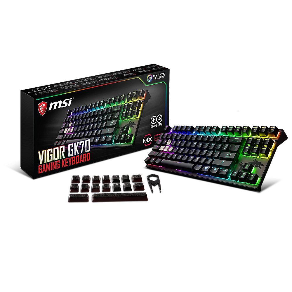 MSI Gaming Tastatur Vigor GK70 CR DE RGB LED Beleuchtung