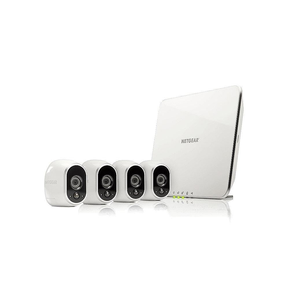 Netgear Arlo-Sicherheitssystem VMS3330 4x Kamera & Basisstation 720p Nachtsicht