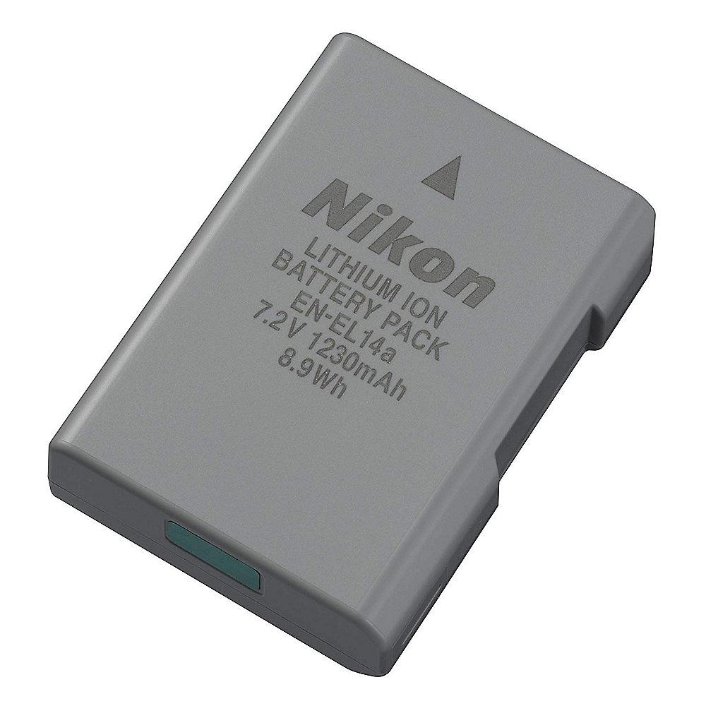 Nikon EN-EL14a Akku Li-Ion 1230mAh 8,9Wh, Nikon, EN-EL14a, Akku, Li-Ion, 1230mAh, 8,9Wh