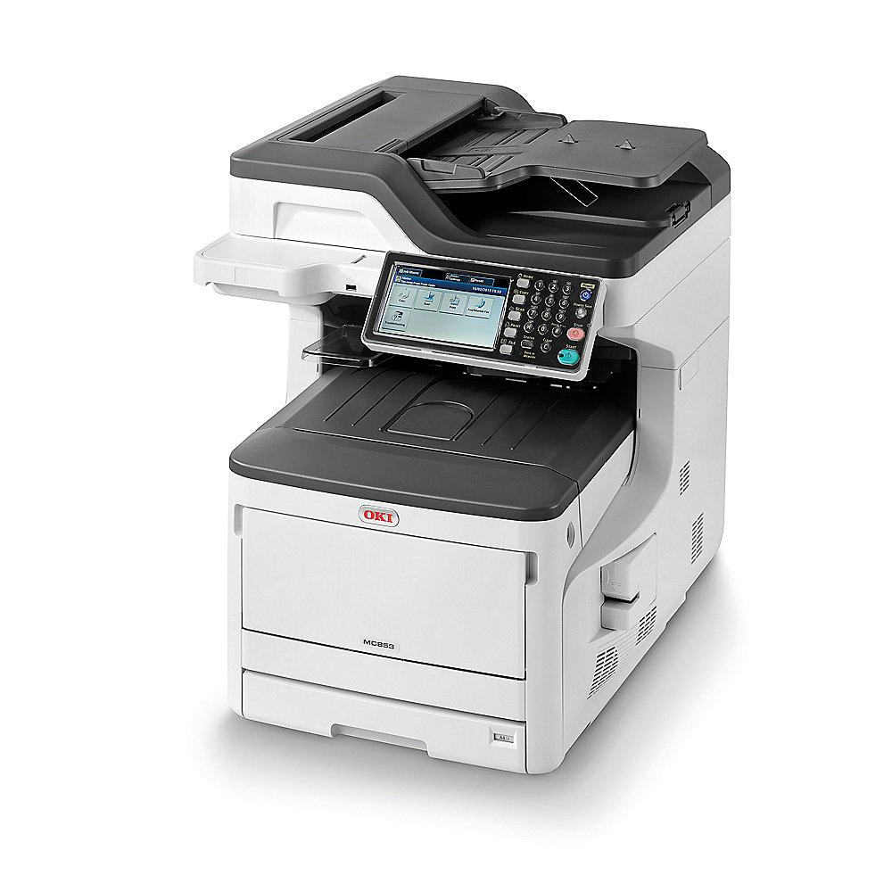 OKI MC853dn Farblaserdrucker Scanner Kopierer Fax LAN A3