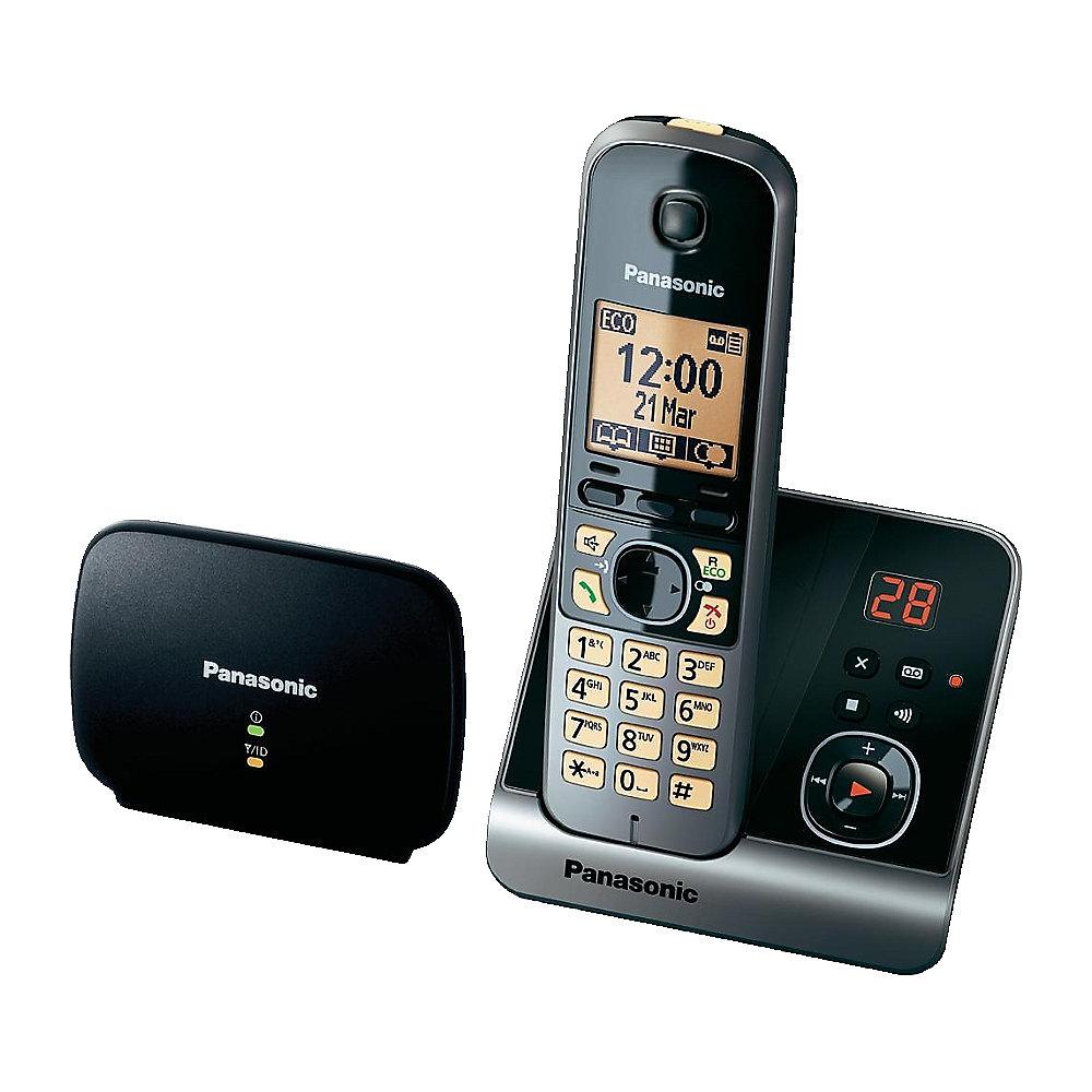 Panasonic KX-TG6761 schnurloses Festnetztelefon (analog) inkl. Repeater, Panasonic, KX-TG6761, schnurloses, Festnetztelefon, analog, inkl., Repeater