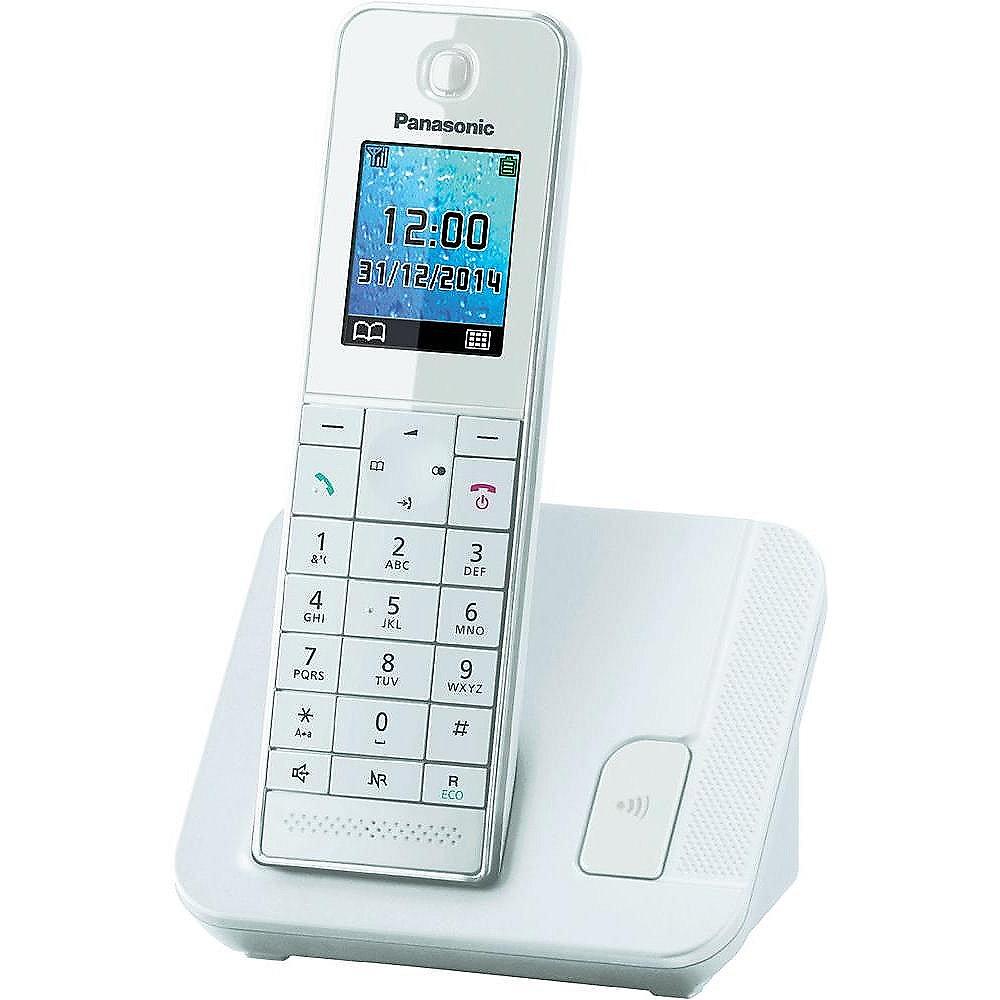 Panasonic KX-TGH210GW schnurloses Festnetztelefon (analog), weiß
