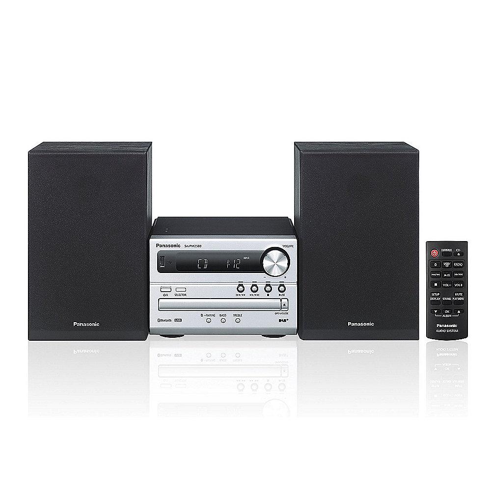 Panasonic SC-PM250BEG-S Micro HiFi System mit Bluetooth, USB, DAB