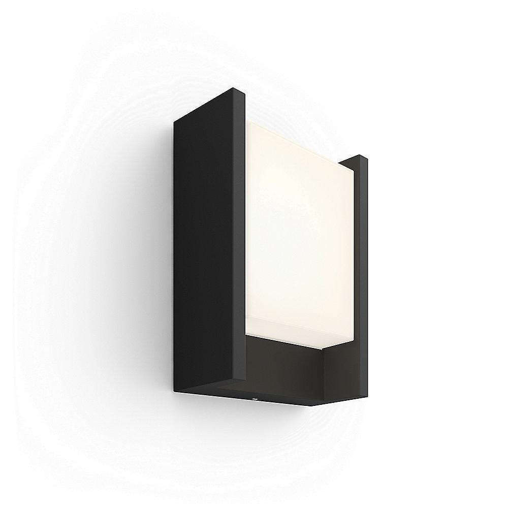 Philips Hue White Fuzo LED Wandleuchte länglich, Schwarz, 1150lm