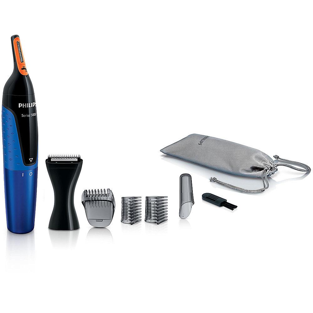 Philips NT5175/16 Series 5000 Trimmer für Nasen- & Nackenhaar blau/schwarz, Philips, NT5175/16, Series, 5000, Trimmer, Nasen-, &, Nackenhaar, blau/schwarz