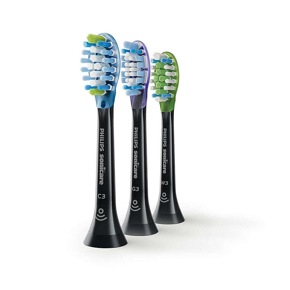 Philips Sonicare HX9073/33 Vielfaltspack Bürstenköpfe schwarz (3Stk.), Philips, Sonicare, HX9073/33, Vielfaltspack, Bürstenköpfe, schwarz, 3Stk.,