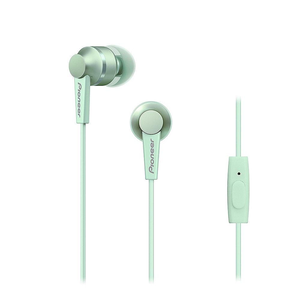 Pioneer SE-C3T-GR In-Ear Kopfhörer Aluminium Designe ultra leicht mint grün
