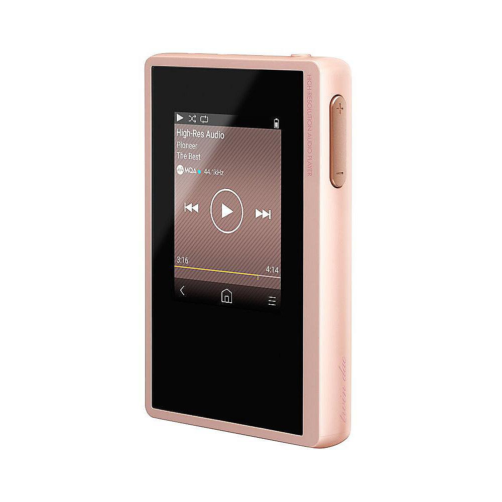Pioneer XDP-02U-P portabler Compact High-Res Audio Player, Pearl Pink