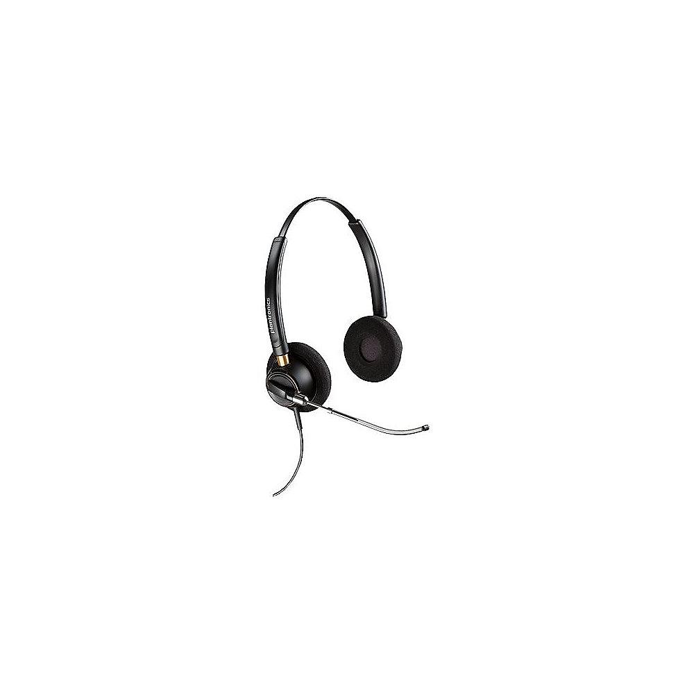 Plantronics EncorePro HW520 V Binaurales Kopfbügel Headset mit Voice Tube