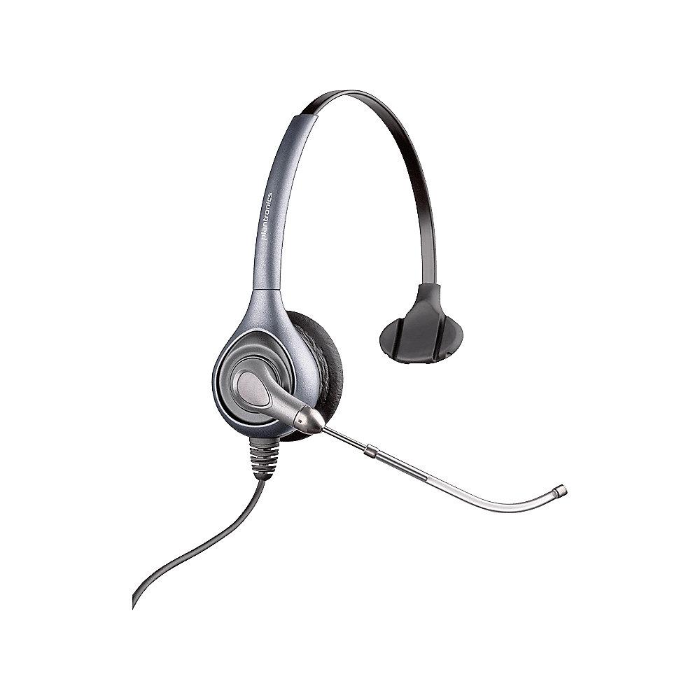 Plantronics HW351/A SupraPlus Mono Kopfbügel Headset mit Voice Tube silber