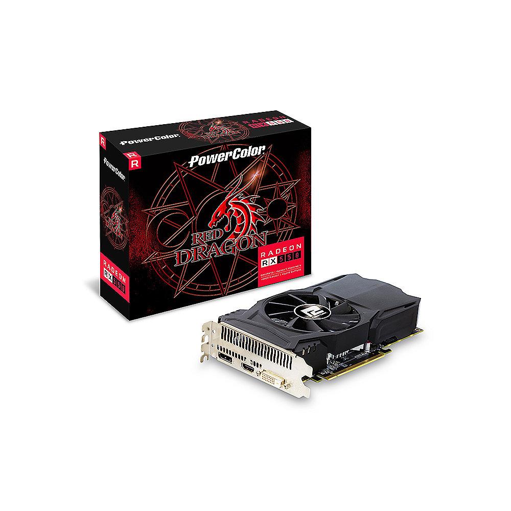 PowerColor AMD Radeon RX 550 Red Dragon OC V3 2GB GDDR5 HDMI/DP/DVI Grafikkarte