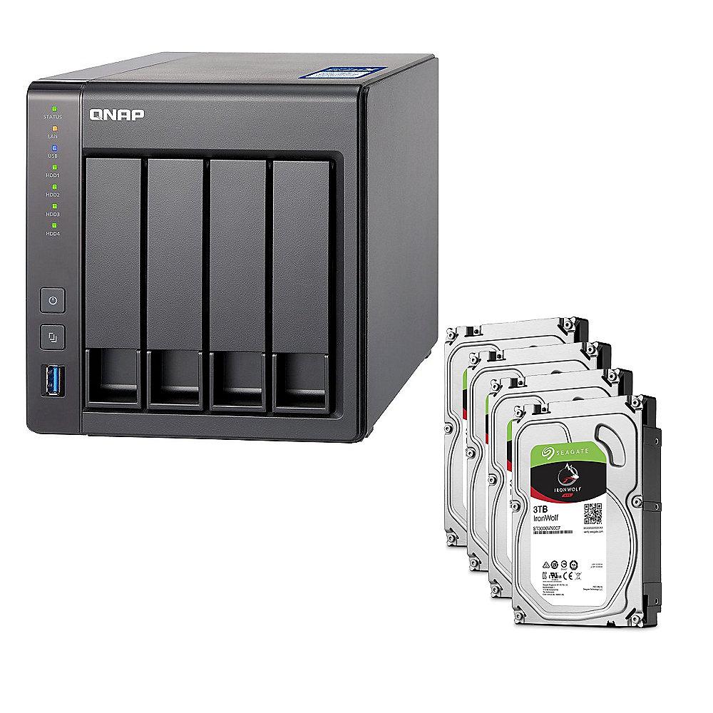 QNAP TS-431X-8G NAS System 4-Bay 12TB inkl. 4x 3TB Seagate ST3000VN007