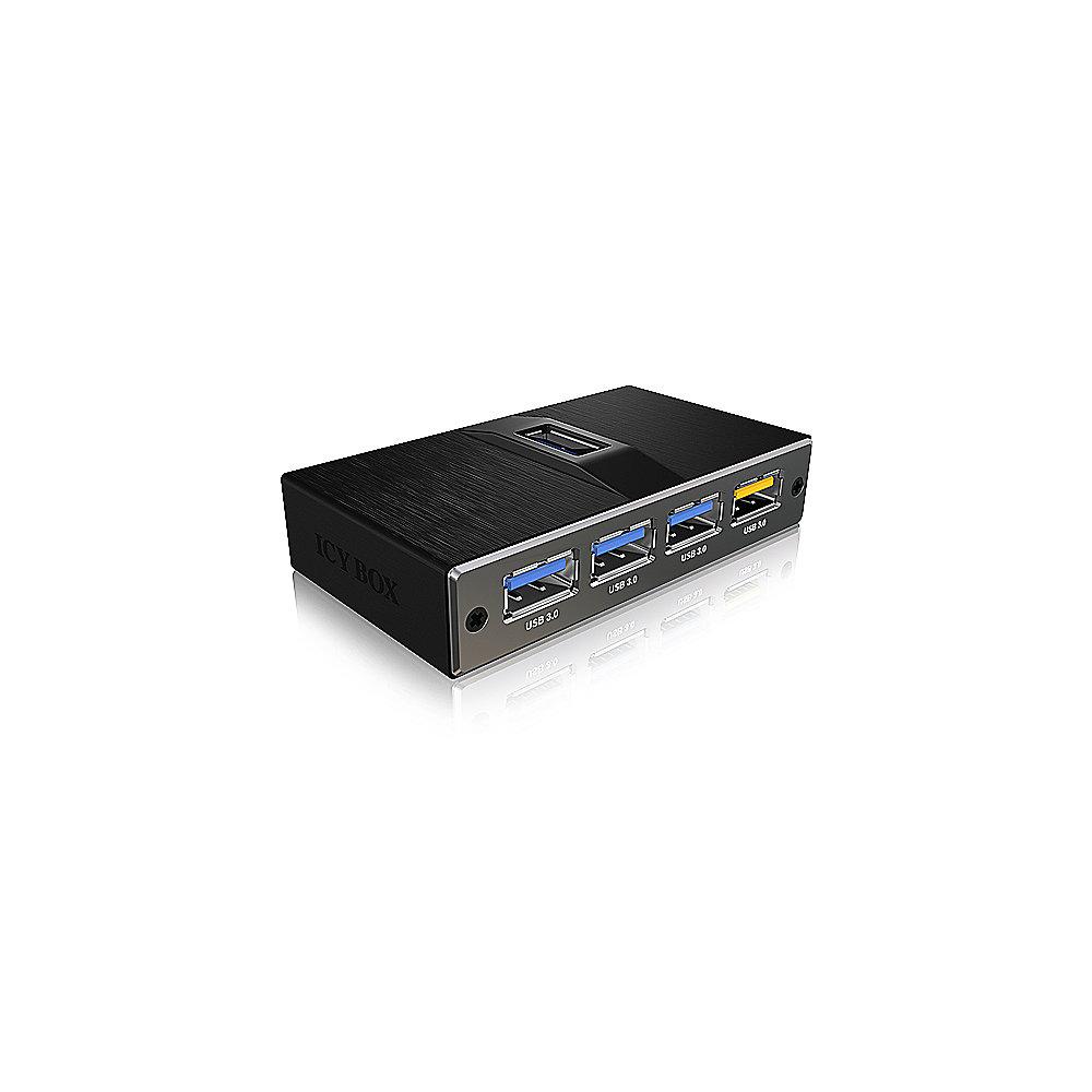 RaidSonic Icy Box IB-AC611 4 Port USB 3.0 Hub mit USB Ladeanschluss, RaidSonic, Icy, Box, IB-AC611, 4, Port, USB, 3.0, Hub, USB, Ladeanschluss